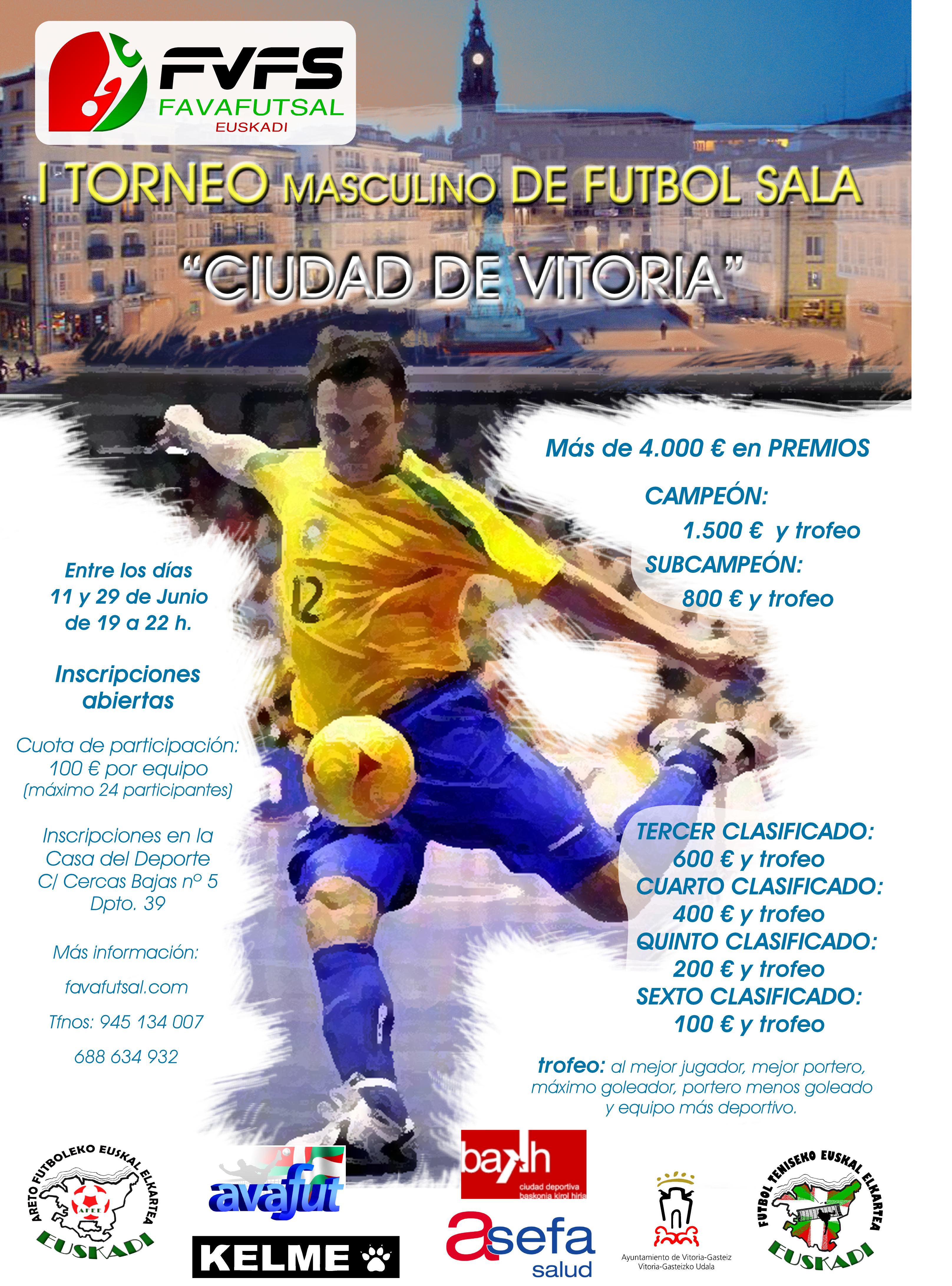 Moka-Fantas  vs  Chievo Minnifalda, gran final del Torneo de Futsal Ciudad de Vitoria, el sábado 29 de junio a las 19:40 horas, en el polideportivo de Mendizorrotza.